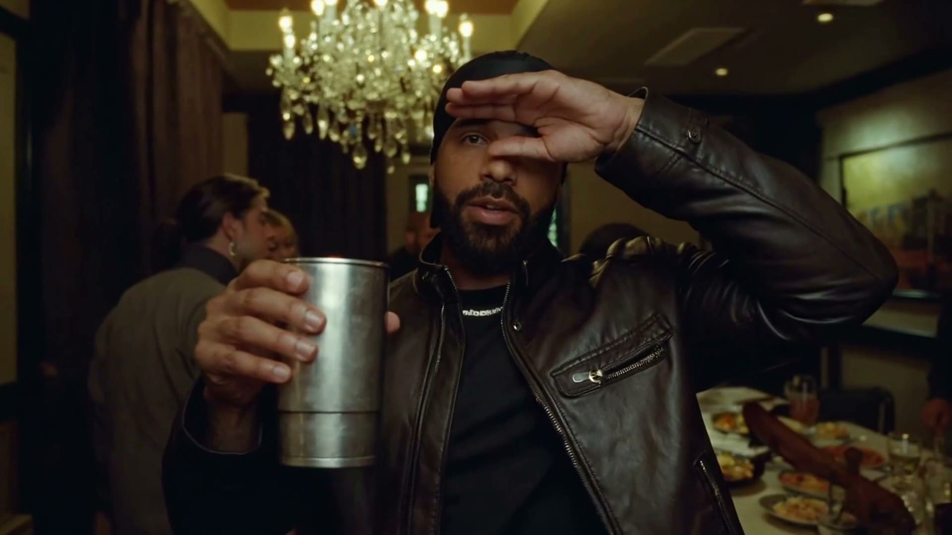 Drake · AI party take, frame at 6 seconds